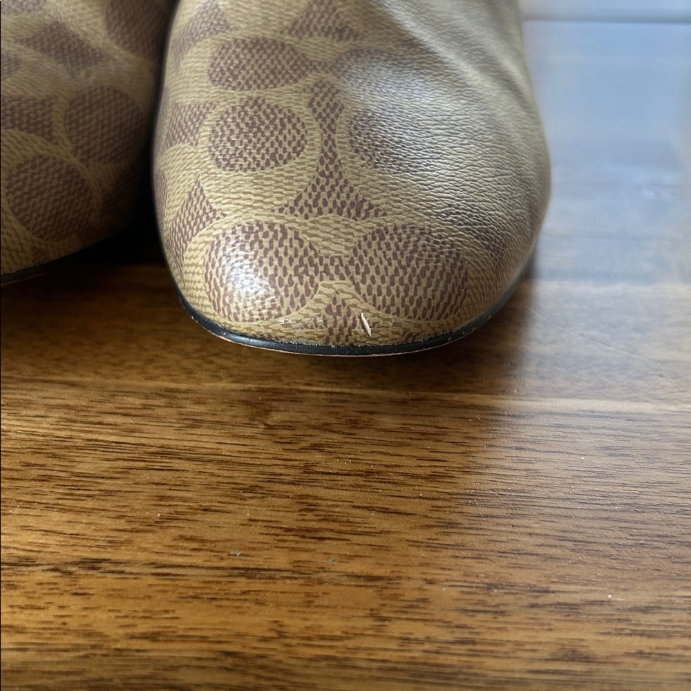 Coach Margot Monogram Coated Canvas Signature Bootie - Tan - Picture 7 of 11